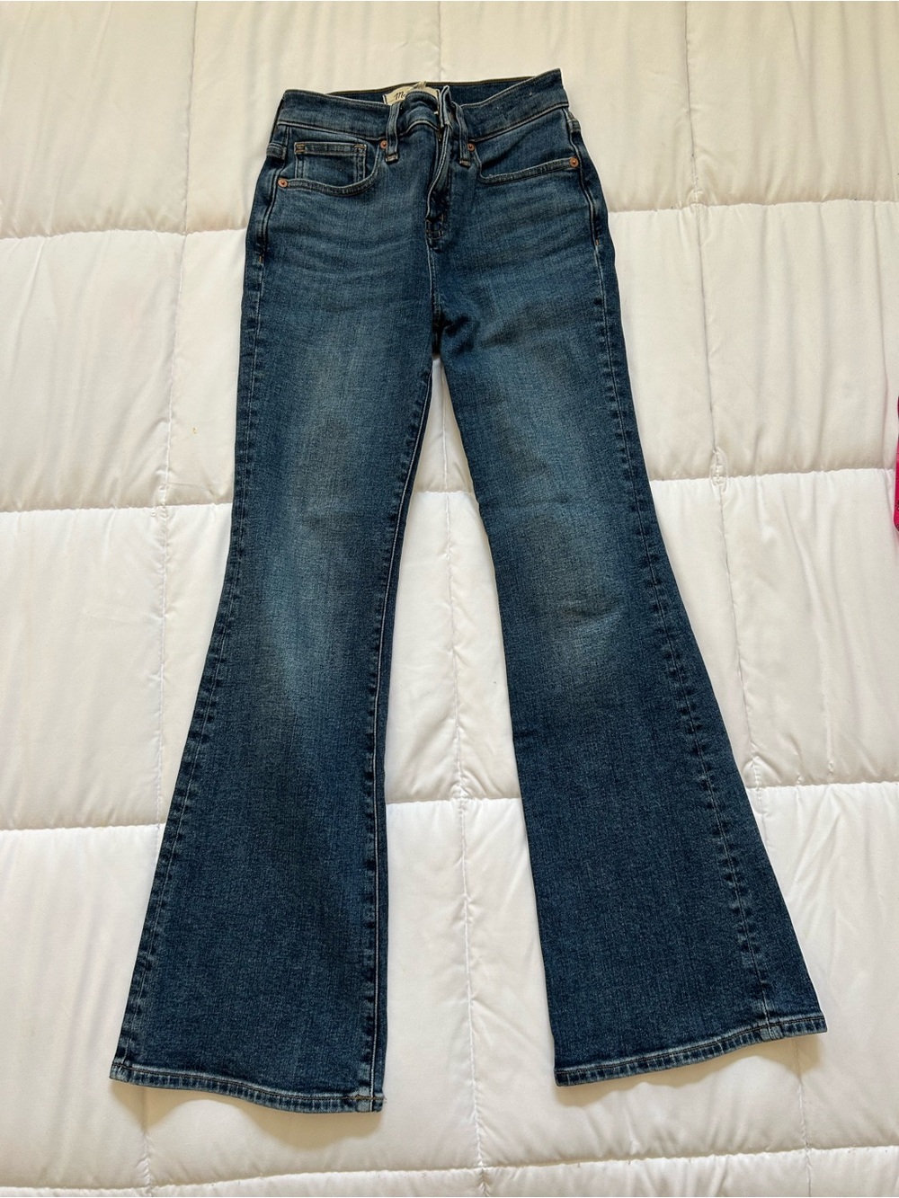 Madewell Dark Wash Skinny Flare Jeans